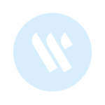 A"W" letter in a circle stands for whitecollars logo